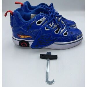 HEELYS HOTWHEELS TRACER THEMED Youth Size 3 SNEAKERS
